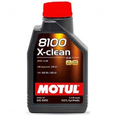 Моторное масло для дизельных и бензиновых двигателей MOTUL 8100 X-Clean C3 5W30, 1л MOTUL-8100X-CLEAN-1L