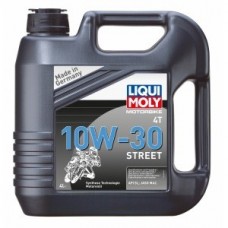 Нс-синтетическое моторное масло для 4-тактных мотоциклов liqui moly motorbike 4t 10w-30 street 4л 1688