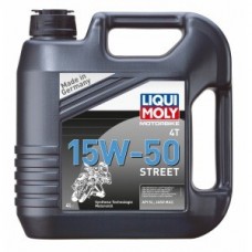 Нс-синтетическое моторное масло для 4-тактных мотоциклов liqui moly motorbike 4t 15w-50 street 4л 1689