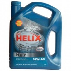 Моторное масло всесезонное полусинтетическое SHELL HELIX PLUS/HX7 10W-40 4L SHL-10W40P/HX7-4L
