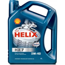 SHELL Helix HX7 5w40 полусинтетическое 4 литра