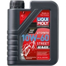 Синтетическое моторное масло для 4-тактных мотоциклов 1л 10w-60 liqui moly motorbike 4t synth street race 1525