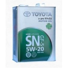 TOYOTA Масло моторное Castle Motor Oil 5w20 SN/CF (4л) (Япония) (08880-10605) Синтетика